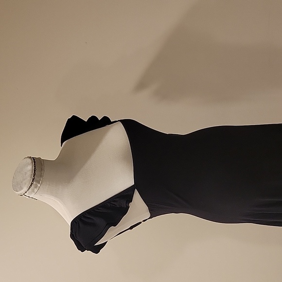 SOLD Lulus You Go Twirl Black Ruffled Skater Mini Dress LBD small USA made - Picture 9 of 12